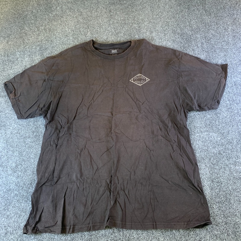 Jack's Surfboards California T Shirt Mens 2XL Black Graphic Print Short Sleeve